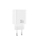 XO CE41(EU) hálózati gyorstöltő + Type-C kábel (Fehér) - 30W, 1xUSB-C, NB299 szett