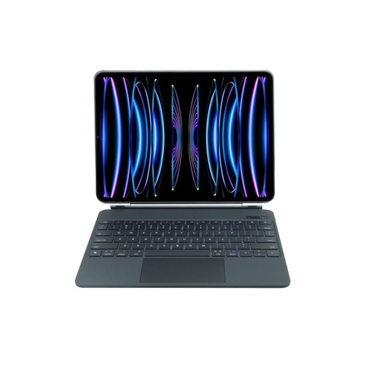 XO KB-10 smart Tastatur digital mit Display iPad 12.9" (Schwarz) - 78 mit Knopf