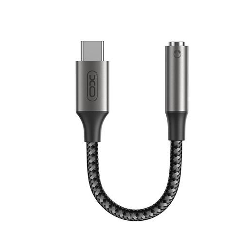 XO NB-R257C Type-C - 3.5mm Jack audio adapter (Metallgrau)