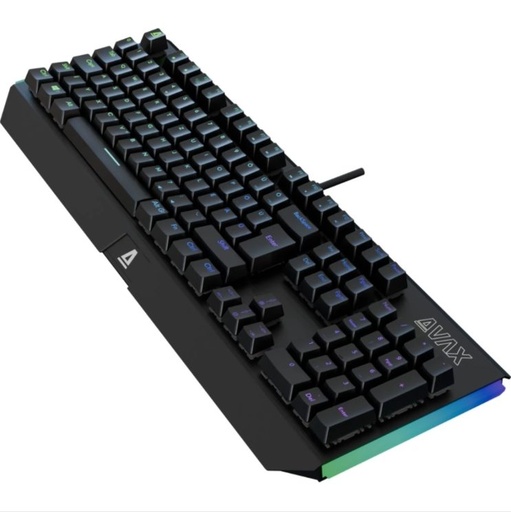 AVAX FS01 Full size mechanisch Aluminium Tastatur (Schwarz/Grau) - Kabelgebunden, Outemu rot Schalter, ungarisch Belegung
