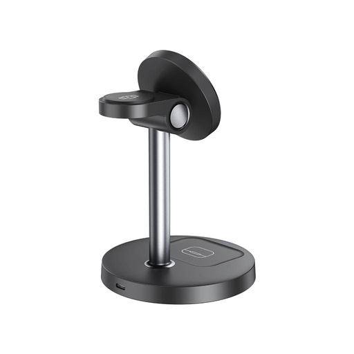 XO CX038 3-in-1 Tisch- kabellos Ladegerät (Schwarz) - 15W