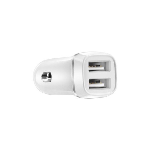 Borofone BZ2 Auto- Ladegerät (2xUSB port), 5V 2,4A, weiß