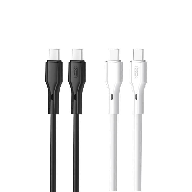 [6920680833504] XO NBQ231B Rock Series USB-C–USB-C data cable (White) – 60W