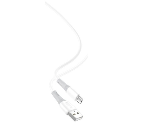 XO NB225 micro USB Datenkabel (Weiß) – Silikon, zweifarbig Ausführung