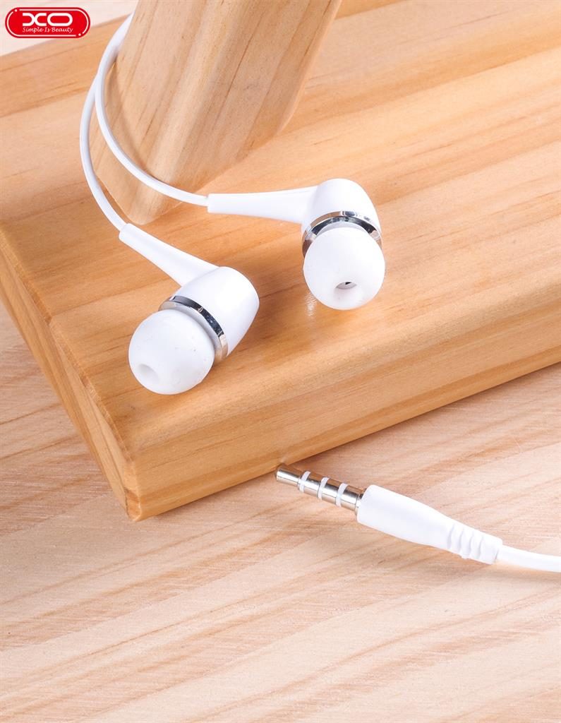 [6920680867332] XO EP21 wired earphones, with microphone, 3,5mm Jack with connector, white