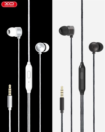 XO EP11 kabelgebunden Kopfhörer, mit Mikrofon, 3,5mm Jack mit Anschluss, schwarz