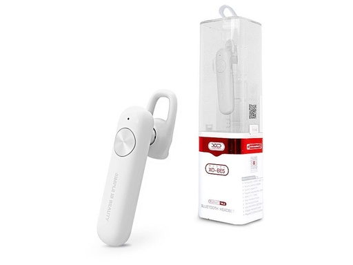 XO BE5 bluetooth headset, BT v4.2, 2 Uhr Lade- Zeit, 4 Stunden- Musik/Anruf, Micro USB Laden, weiß