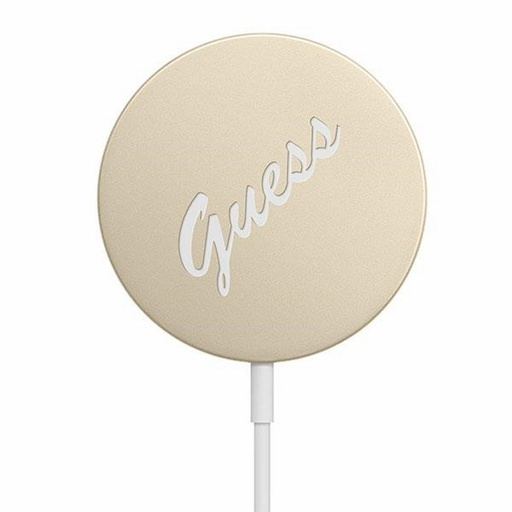 Kabellos Ladegerät Guess 15W MagSafe Vintage Logo (Gold) – GUCBMSVSLG