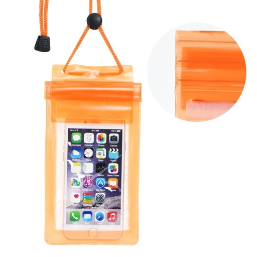 Universell Größe 70x160mm wasserdicht Hülle (Orange)