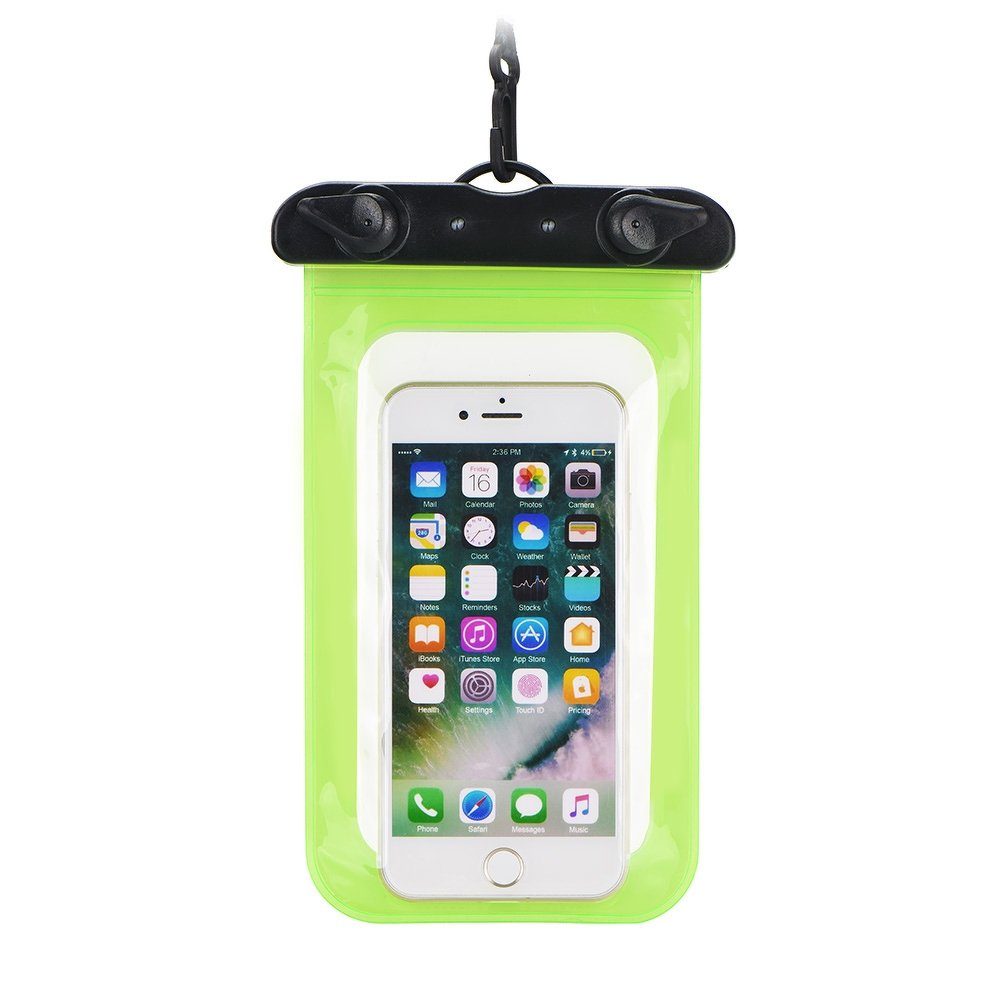 [5901737273994] Universal size 70x160mm plastic with clasp waterproof case (Green)