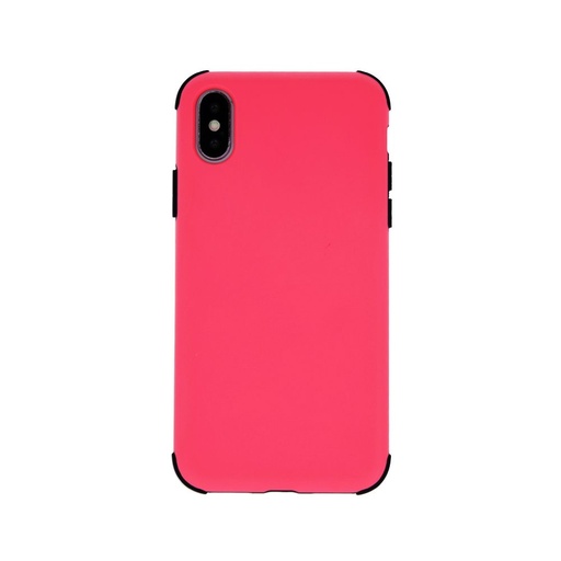 Apple iPhone XR defender rubber stoßfest Backcover (Rosa)