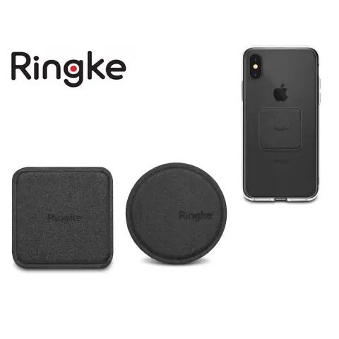 Ringke METALPLATE magnetisch lemez 2 db Metallplättchen magnetisch für Halterung, schwarz