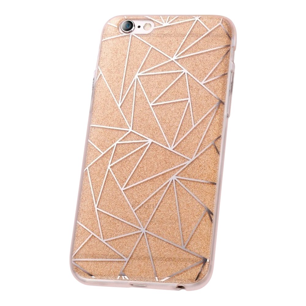 [FP032929] Huawei P10 Lite fashion glitter geometric back cover case, gold