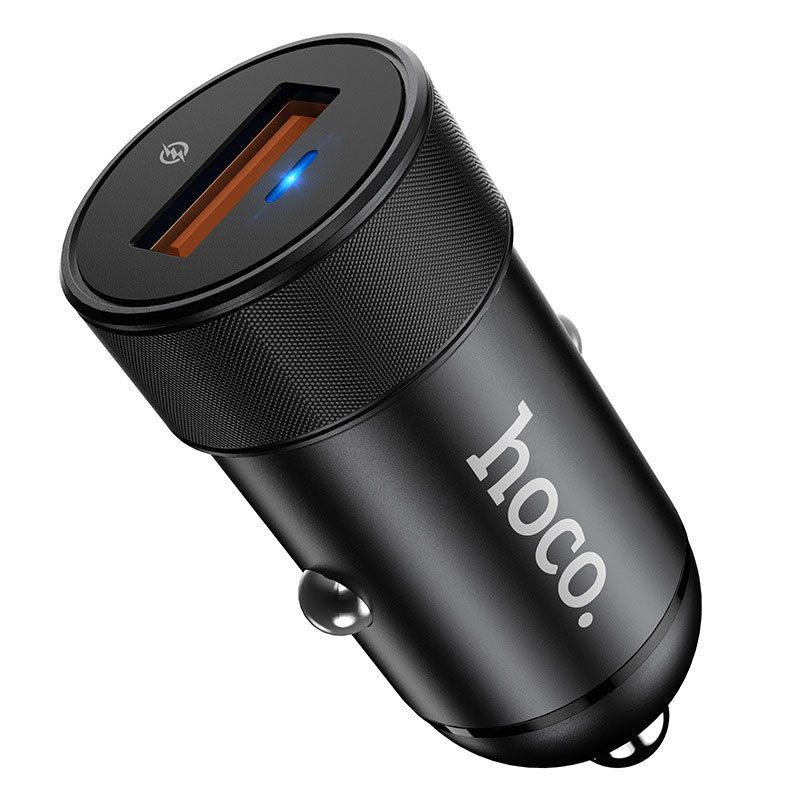 [6931474717788] Hoco Z32A car fast charger, QC 3.0, max. 18W, LED status indicator, black