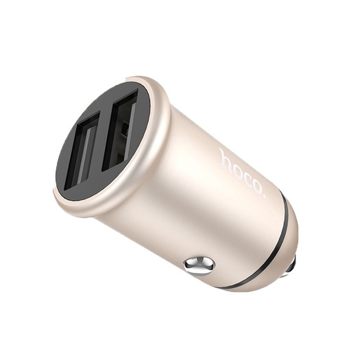Hoco Z30 Auto- Ladegerät (2xUSB port), 5V 2,4A, gold
