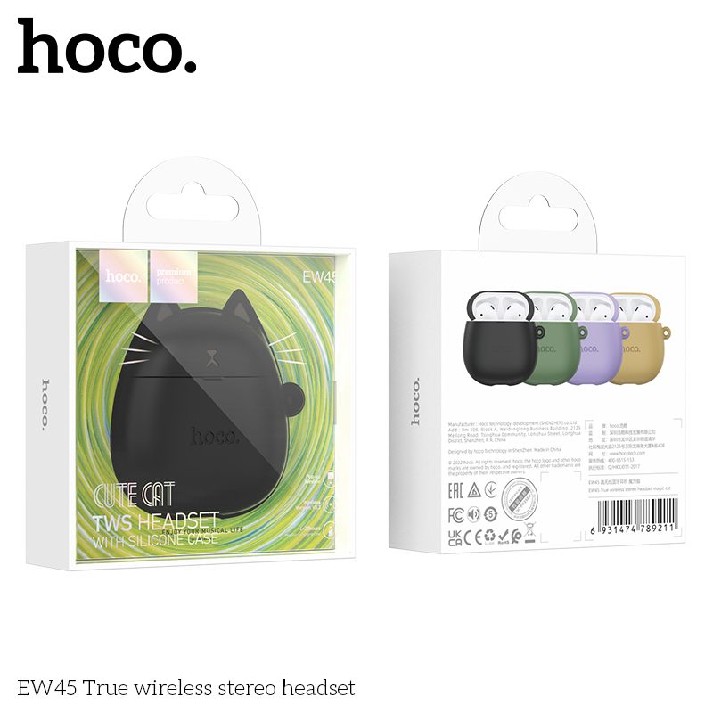 [6931474789211] Hoco EW45 wireless headset black