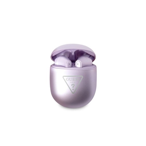 Guess BT Kopfhörer Dreieck mit Logo (Glänzend Lila) – GUTWST82TRU