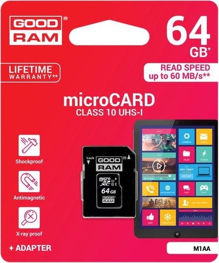 Goodram microSDHC 64GB class10 Speicherkarte