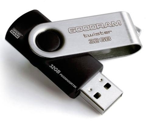 Goodram 32GB USB 2.0 pendrive, Schwarz