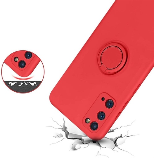 Samsung Galaxy A52 4G/A52 5G/A52s 5G silicone ring Backcover (Rot)