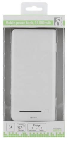 Deltaco PB-815 power bank, weiß