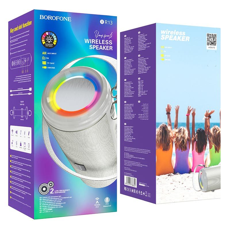 [6931474738844] Borofone BR13 wireless speaker, BT V5.0, 5W, grey