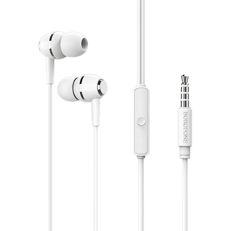 [6931474709707] Borofone BM36 headset (jack 3,5mm) with microphone, white