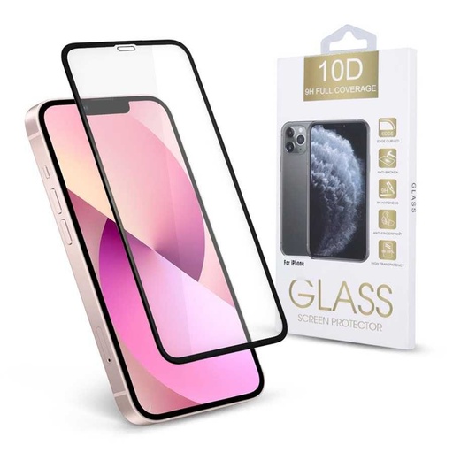 Apple iPhone XR/11 10D Flexibel Panzerglas, transparent (schwarz Rahmen)