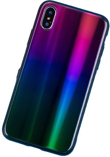 Apple iPhone 7 / iPhone 8 / iPhone SE 2020 / iPhone SE 2022 ombre Glas Backcover (Blau - Lila)