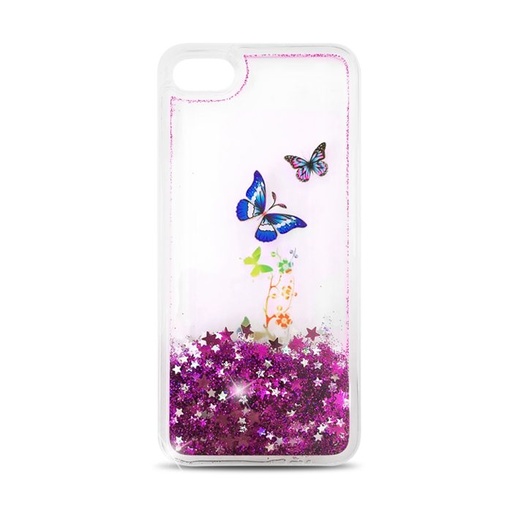 Apple iPhone 7 / iPhone 8 / iPhone SE 2020 / iPhone SE 2022 liquid glitter Backcover (Lila)