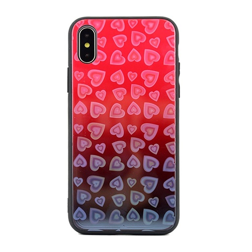 Apple iPhone 7 / iPhone 8 / iPhone SE 2020 / iPhone SE 2022 heart glass Backcover (Rot)