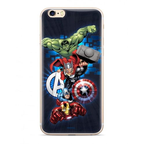 Apple iPhone 7 / iPhone 8 / iPhone SE 2020 / iPhone SE 2022 Marvel Avengers 001 silicone Backcover (Dunkelblau)