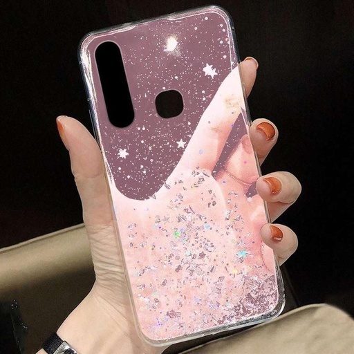 Samsung Galaxy A52 4G/A52 5G/A52s 5G glue glitter Backcover (Rosa)