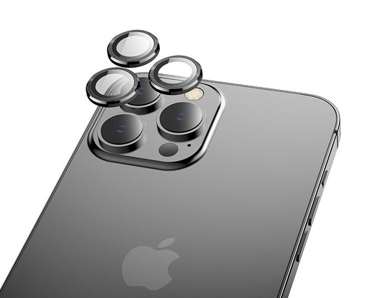 Apple iPhone 15 Pro / iPhone 15 Pro Max Hoco eagle eye metal kamera Panzerglas grau