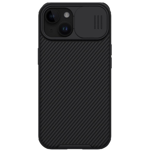 Apple iPhone 15 Nillkin Camshield Pro Backcover (Schwarz)