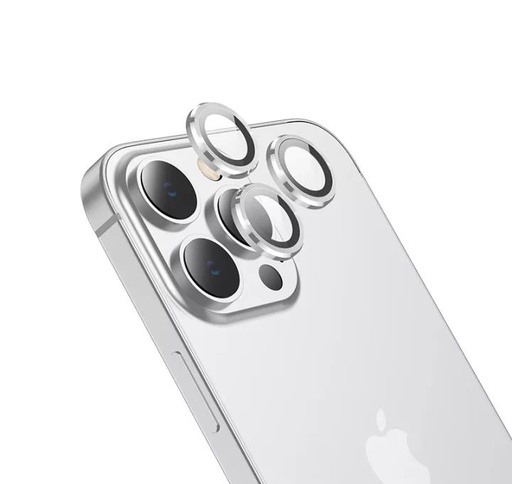 Apple iPhone 14 Pro (6.1) / 14 Pro Max (6, 7) Hoco eagle eye metal kamera Panzerglas, silber