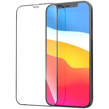 Apple iPhone 13 / 13 Pro / 14 / 16e Hoco full screen silk Panzerglas voll für Display (Schwarz)