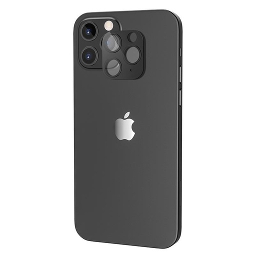 Apple iPhone 12 mit Metallrahmen kamera Schutz Panzerglas , schwarz