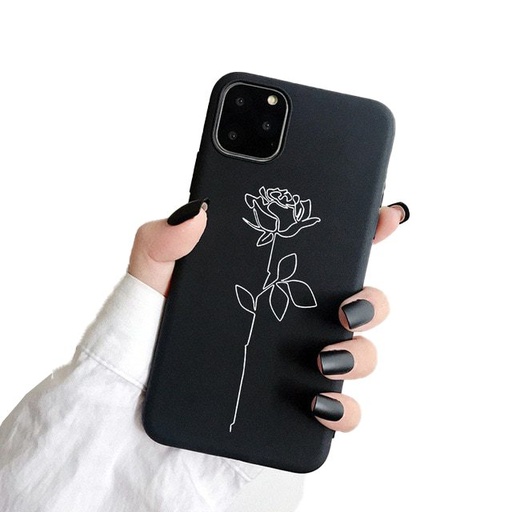 Apple iPhone 11 rose Backcover (Schwarz)