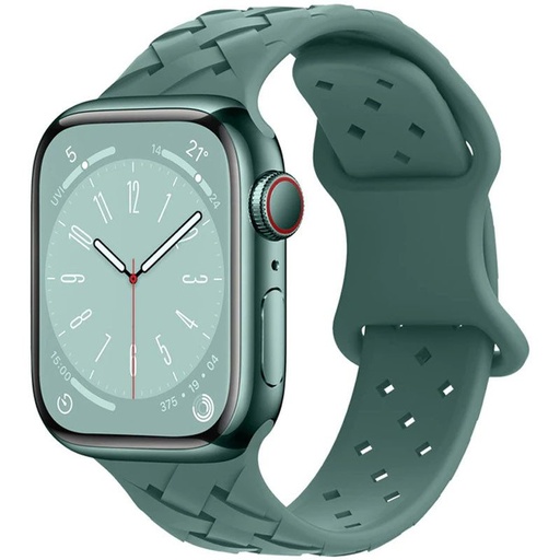 Apple Watch 42mm / Watch 44mm / Watch 45mm / Watch 49mm HOCO WA16 bamboo Riemen tannengrün