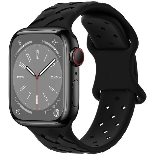 Apple Watch 42mm / Watch 44mm / Watch 45mm / Watch 49mm HOCO WA16 bamboo Riemen schwarz