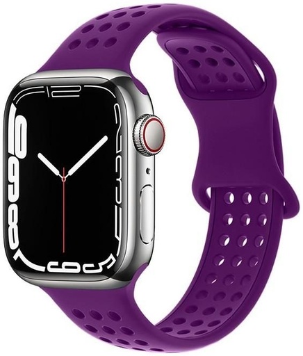 Apple Watch 42mm / Watch 44mm / Watch 45mm / Watch 49mm HOCO WA08 Smartwatch Riemen lila