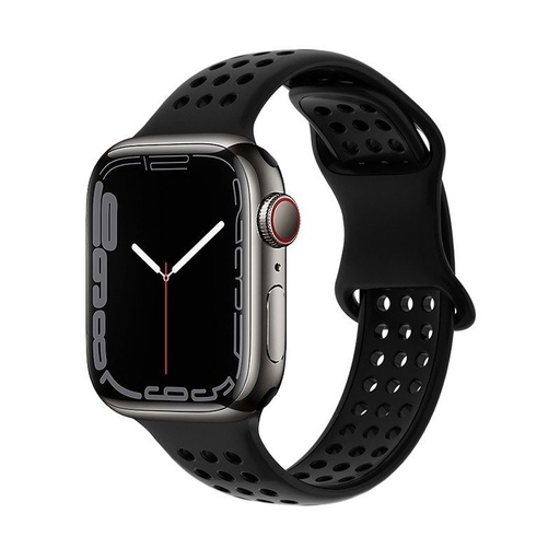 Apple Watch 42mm / Watch 44mm / Watch 45mm / Watch 49mm HOCO WA08 Smartwatch Riemen schwarz