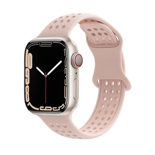 Apple Watch 42mm / Watch 44mm / Watch 45mm / Watch 49mm HOCO WA08 Smartwatch Riemen beige
