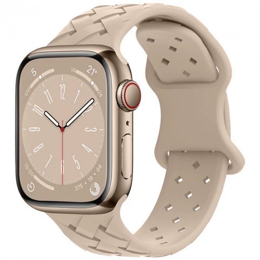 Apple Watch 38mm / Watch 40mm / Watch 41mm HOCO WA16 bamboo Riemen beige