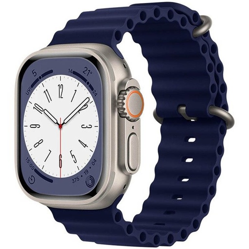 Apple Watch 38mm / Watch 40mm / Watch 41mm HOCO WA12 Silikon Riemen nachtblau