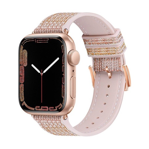 Apple Watch 38mm / Watch 40mm / Watch 41mm HOCO WA11 diamond Smartwatch Riemen rot