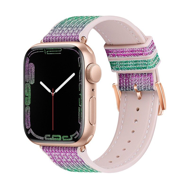[6931474788009] Apple Watch 38mm / Watch 40mm / Watch 41mm HOCO WA11 diamond smartwatch strap purple