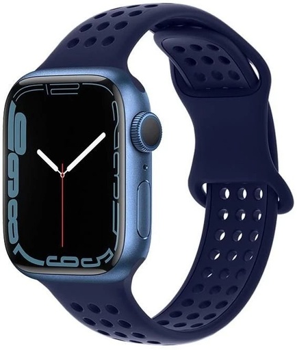 Apple Watch 38mm / Watch 40mm / Watch 41mm HOCO WA08 Smartwatch Riemen blau