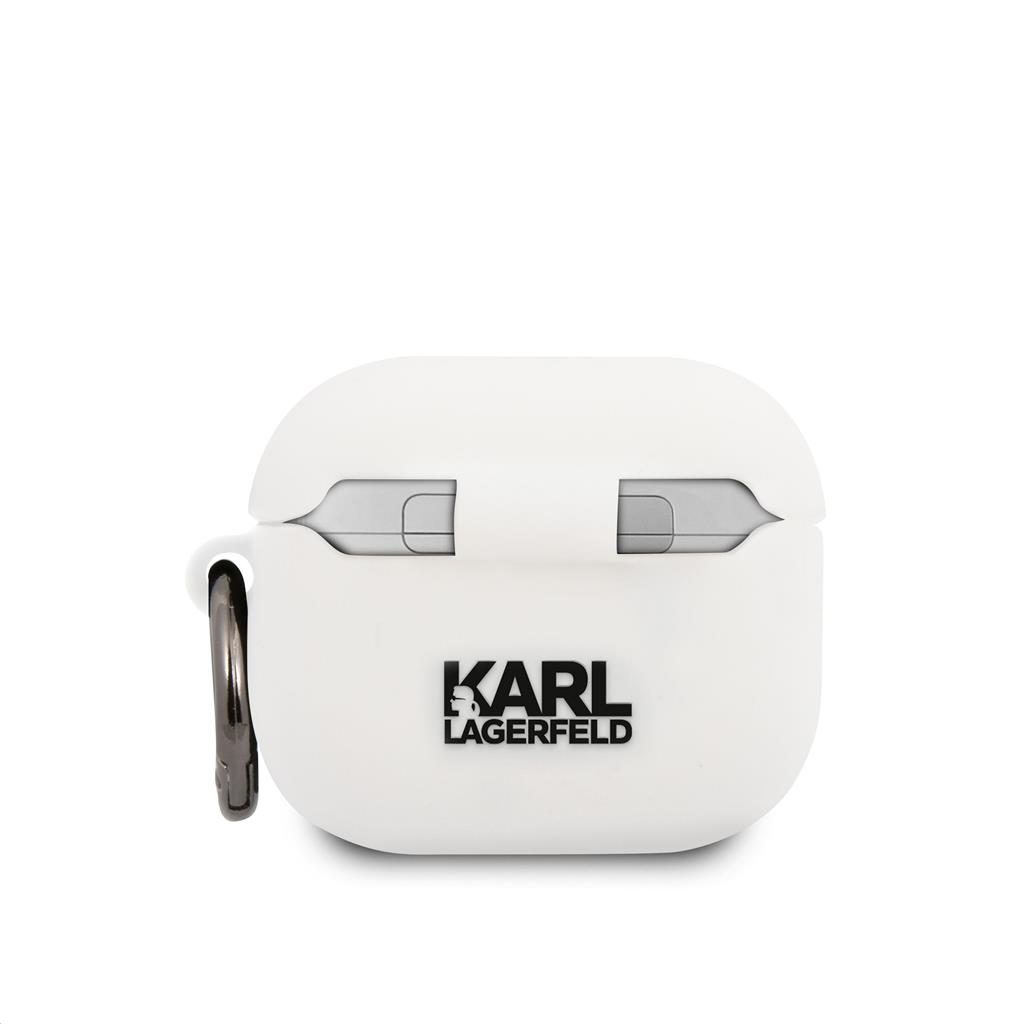 [KLACA3SILRSGWH] Apple AirPods 3 Karl Lagerfeld Rue St Guillaume case (White) – KLACA3SILRSGWH